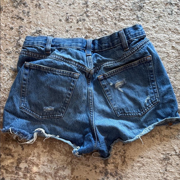 Universal Thread Blue Distressed Jean Shorts - Picture 2 of 3